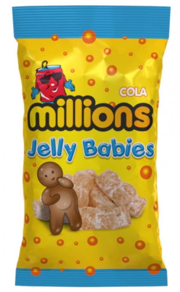 Millions Jelly Babies Cola 180g ALLSORTS OF SWEETS