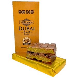 Drois Millionaire Dubai Chocolate Bar 220g(exclusive)