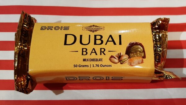 Drois Millionaire Dubai Chocolate Bar 50g(exclusive)