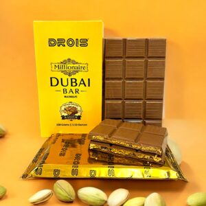 Drois Millionaire Dubai Chocolate Bar 100g(exclusive)
