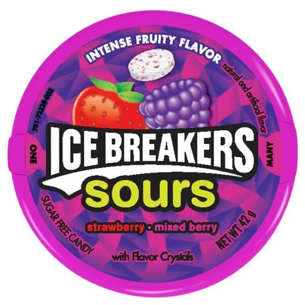 Ice Breakers Sours 42g Strawberry MIXED BERRY