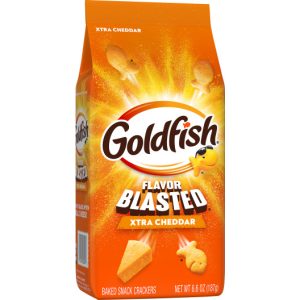 Goldfish Baked Crackers Xtra Cheddar Flavour blasted 187g